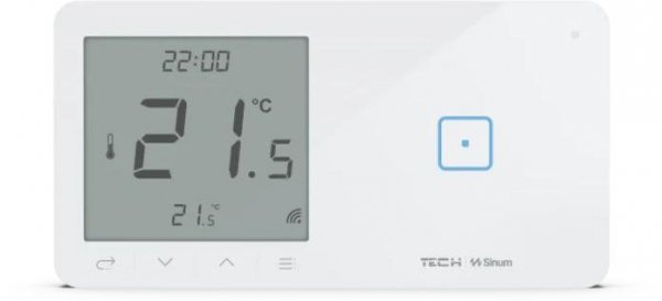 Przewodowy włącznik światła poj. z regulatorem pokojowym biały WSR-01ML Tech Sterowniki