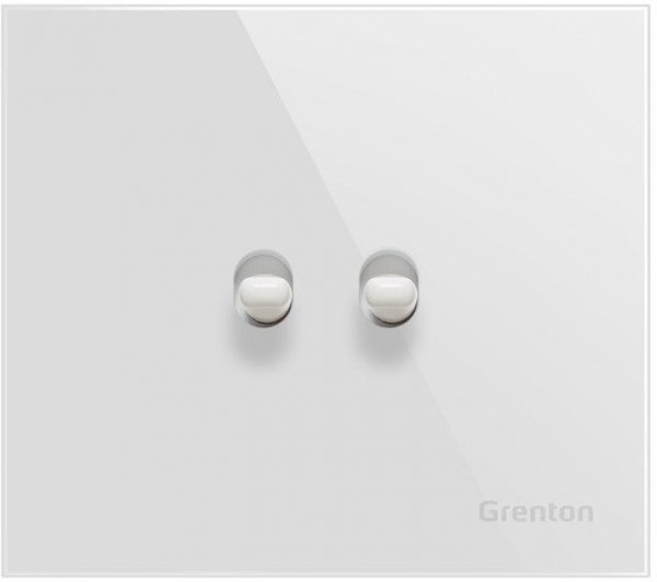 Przycisk podwójny SWITCH biały Grenton