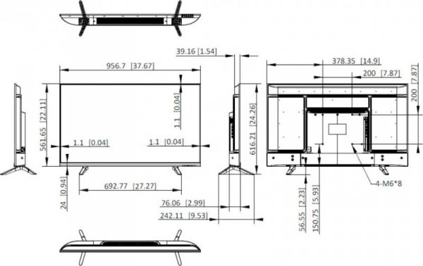 Monitor Hikvision DS-D5043U3-1V0S
