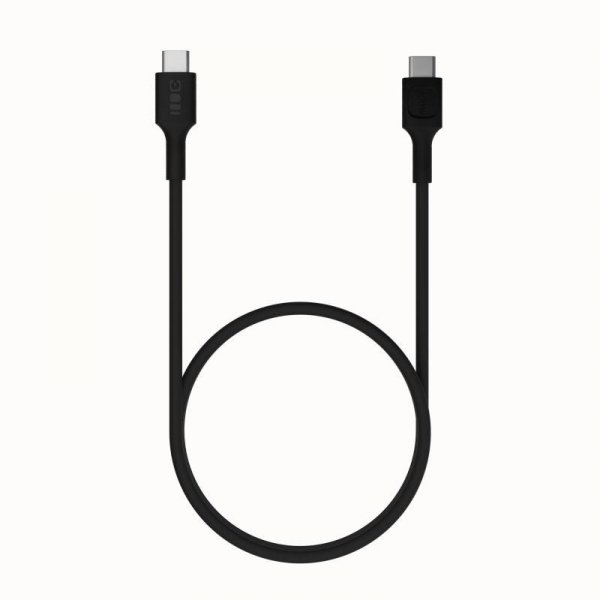 KABEL USB-C / USB-C Greencell PowerFlex 30cm PD 100W czarny silikonowy