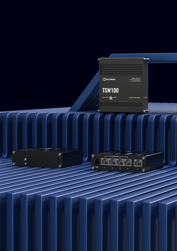 Teltonika TSW100 switch przemysłowy PoE (TSW100010000)