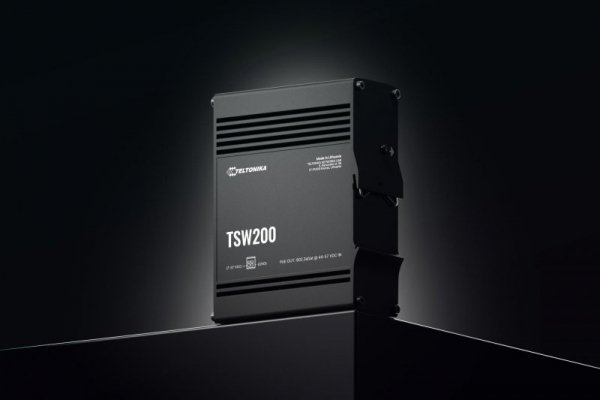 Teltonika TSW200 switch przemysłowy 8xGE 2xSFP PoE (TSW2000000B0) DIN