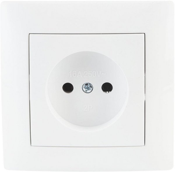 Gniazdo pojedyncze VCX WESA LC 07 Biały