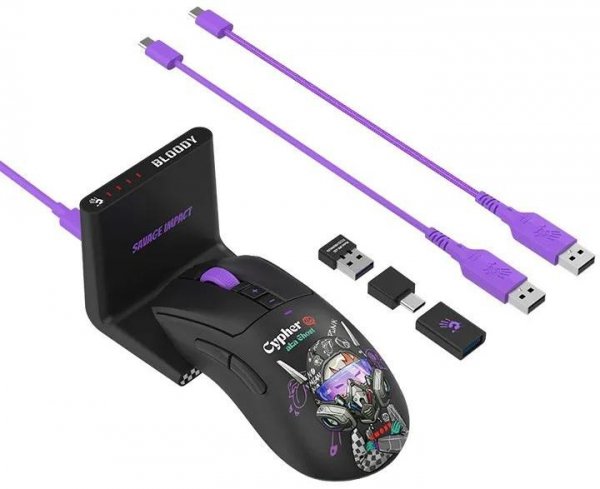 Mysz A4TECH BLOODY R73  ULTRA DUO Cypher Ghost