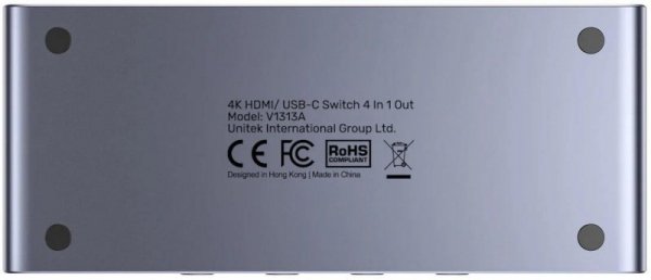 Unitek Przełącznik 4K HDMI/USB-C 4 out i 1 in