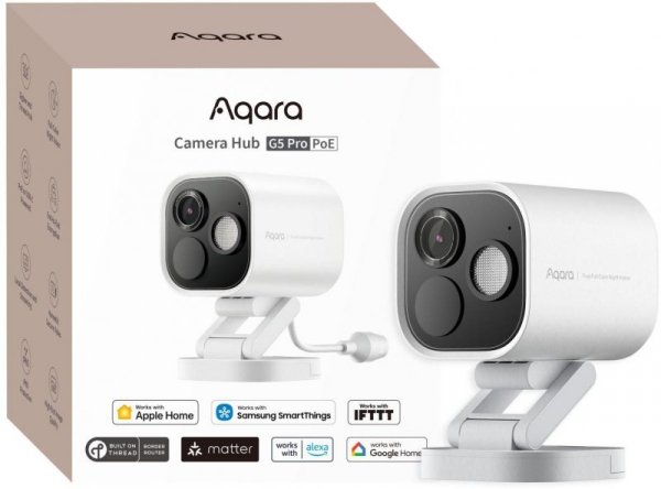 Aqara Camera Hub G5 Pro PoE Biała | Kamera IP | 1520p, Zigbee, CH-C03D