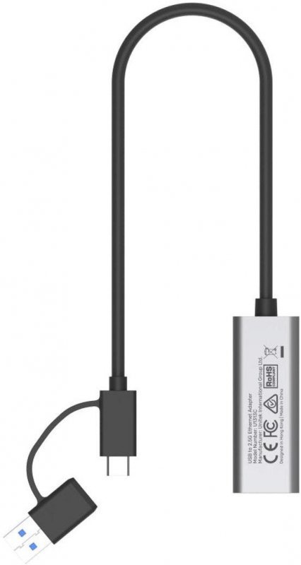 Unitek Hybrydowy adapter USB-C/USB-A do sieci