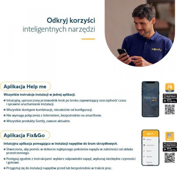 Zestaw Somfy Elixo 3S+ M IO Comfort Pack do 600kg bram przesuwnych