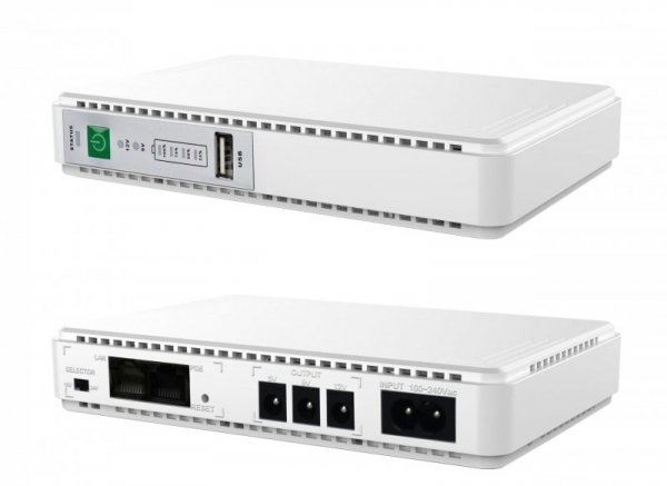 Zasilacz awaryjny Volt Polska MINI UPS DC 5/9/12V 8800mAh do routera / POE