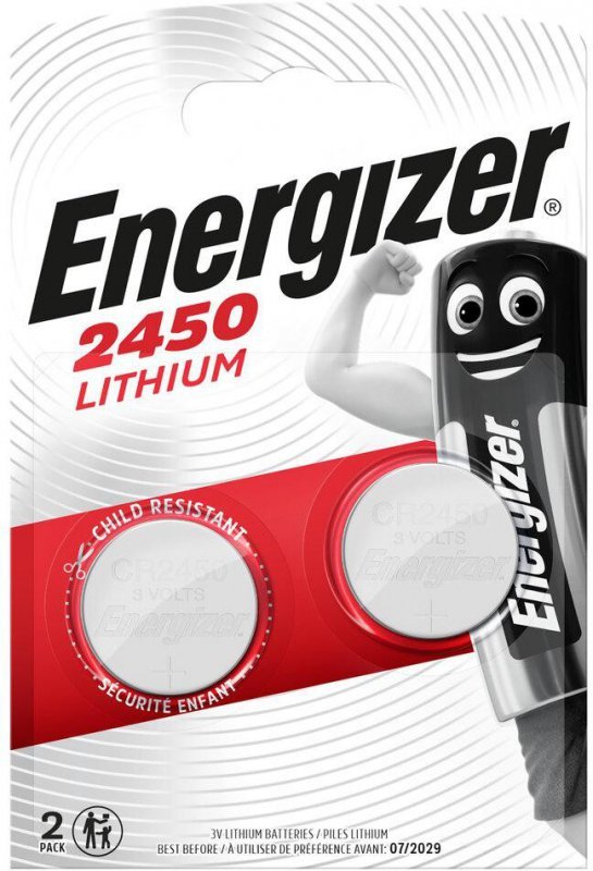 Bateria CR2450 Energizer Lithium (blister 2 szt.)