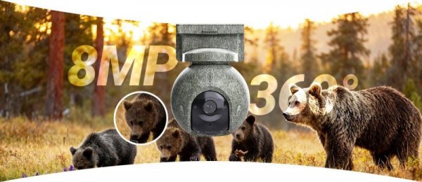 Kamera IP Ezviz EB8 PRO 4G Ranger Kit 8MP z panelem słonecznym 8W 4G Wi-Fi moro