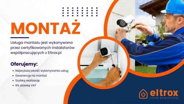 Zestaw monitoringu EZ-IP by Dahua 4 kamer tubowych IP 2K EZI-B140-F2 z usługą montażu