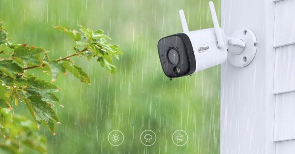 Zestaw monitoringu IP Dahua 3 Kamery WI-FI 5MPx aktywne odtraszanie LED IR do 30m