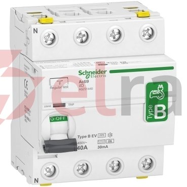 Wyłącznik różnicowoprądowy Acti9 4P 40A 0,03A typ B-EV iID-40-4-30-B-EV 40A A9Z51440