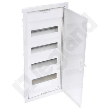 RWN ROZDZIELNIA PLASTIKOWA PT 48M 4X 12M N+PE IP40 680X330X86.5 DRZWI PEŁNE METALOWE BIAŁY