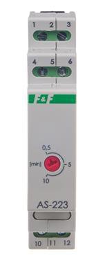 AS-223 AUTOMAT SCHODOWY 16A 1M 0.5-10MIN 230V AC PRZECIWBLOKADA