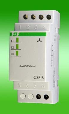 CZF-B CZUJNIK ZANIKU FAZY 10A 1Z 2M 3X400/230V+N AC