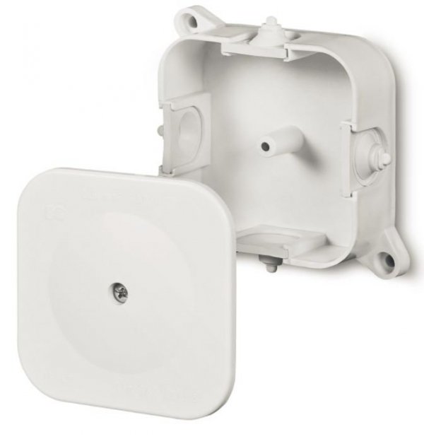 PUSZKA INSTALACYJNA NT 86X86X35 IP42 380 4 DŁAWIKI BIAŁY