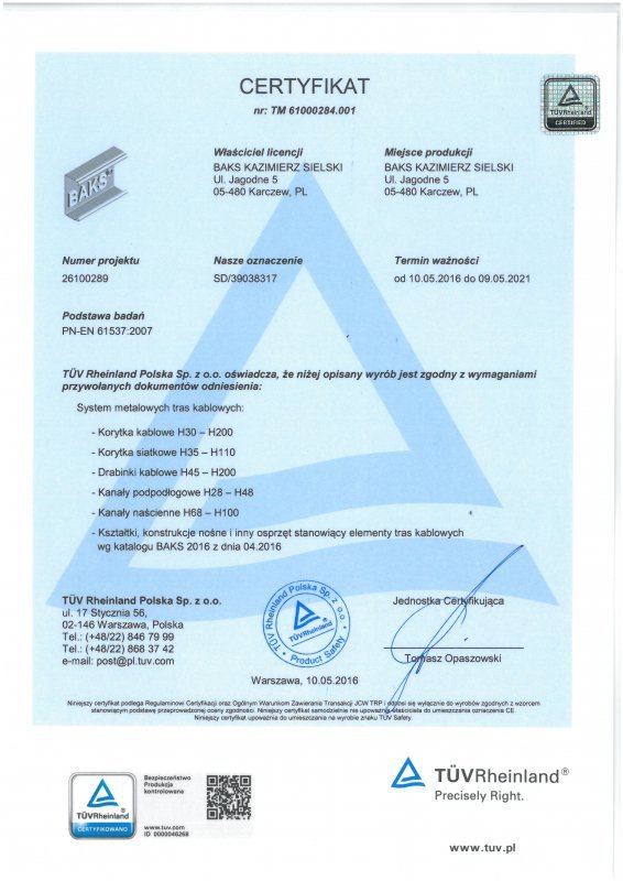 WSS200 WSPORNIK ŚCIENNO-SUFITOWY