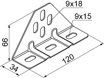 UTM/UTMO UCHWYT TRÓJKĄTNY