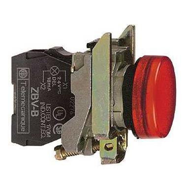 Schneider Electric Harmony XB4 Lampka sygnalizacyjna z czerwoną LED 230/240V, XB4BVM4