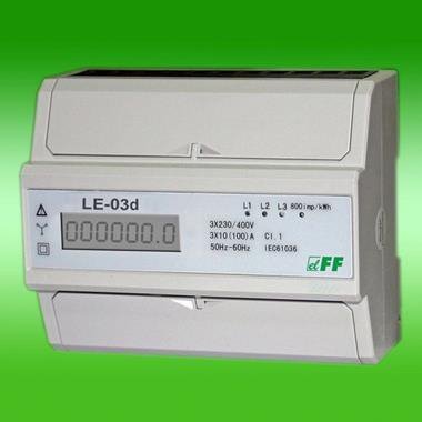 LE-03D LICZNIK ENERGII CYFROWY 3F 100A 7M 3X230/400V+N
