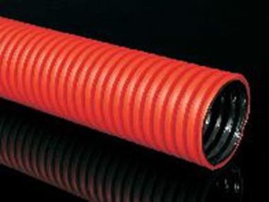 KF  50-50 CZARNY RURA OSŁONOWA KARBOWANA DWUWARSTWOWA ZIEMNA HDPE FI50/41 KOPOFLEX (50 MB)