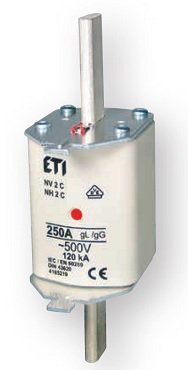 WT-2C NH2C 200A GG 500V WKŁADKA TOPIKOWA ZWŁOCZNA BM