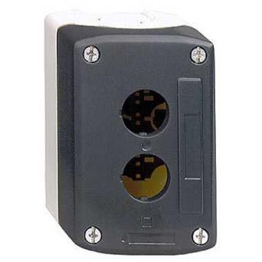 Schneider Electric Harmony XALD Pusta kaseta sterująca 3 otwory Ø22 ciemnoszara z jasnoszarą bazą, plastikowa, XALD03