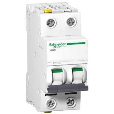 Schneider Electric Wyłącznik nadprądowy Acti9 iC60N-C10-2 C 10A 2-biegunowy, A9F04210