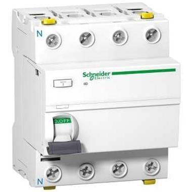 Schneider Electric Wyłącznik różnicowoprądowy Acti9  iID-40-4-30-A 40A 4-biegunowy 30mA typ A, A9Z21440