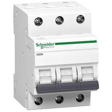 Schneider Electric Wyłącznik nadprądowy K60 K60N-C6-3 C 6A 3-biegunowy, A9K02306