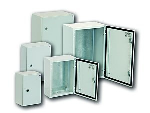 GT 80-80-30 OBUDOWA METALOWA NT 800X800X300 DRZWI PEŁNE Z PŁYTĄ IP66 IK10 SZARY ETIBOX
