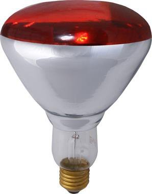 R125 ŻARÓWKA PROMIENNIK PODCZERWIENI IR2 KWOKA 250W E27 230V RUBIN SZKŁO TWARDE
