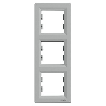 Schneider Electric Asfora, ramka 3-krotna, pionowa, aluminium, EPH5810361
