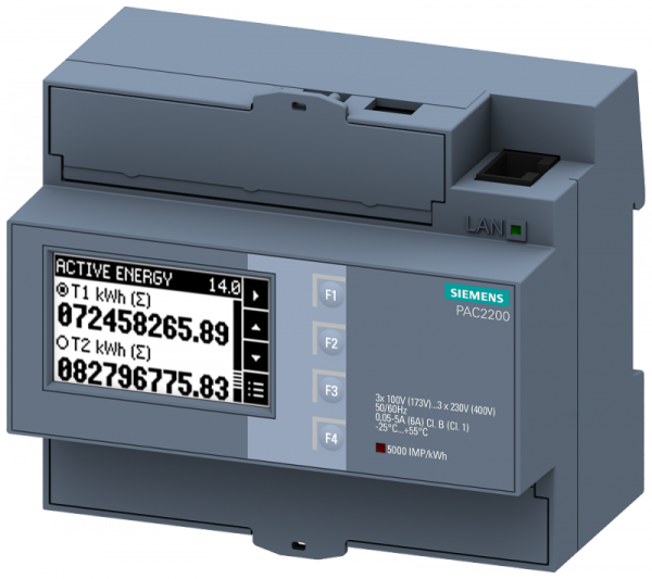 SENTRON PAC2200 ANALIZATOR PARAMETRÓW SIECI POŚREDNI MODBUS TCP 6M 230V