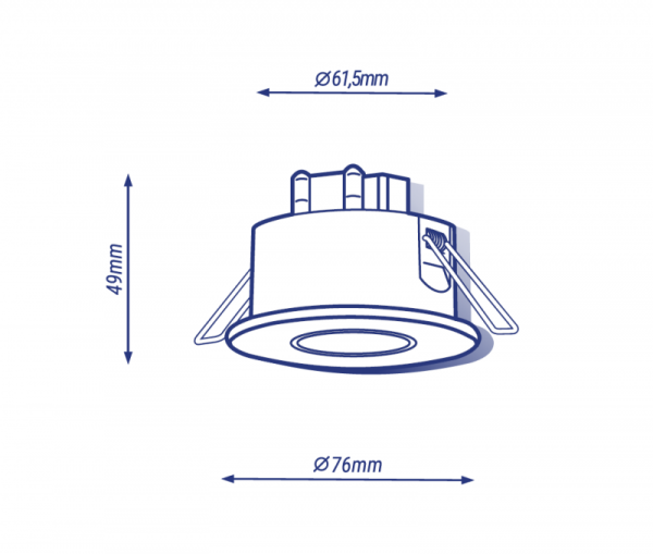 TOMI PT BIAŁY CZUJNIK RUCHU PT 360ST 5M 10S-30MIN IP20 1200VA 230V AC