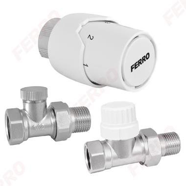 KOMPLET TERMOSTATYCZNY PROSTY 1/2&quot;