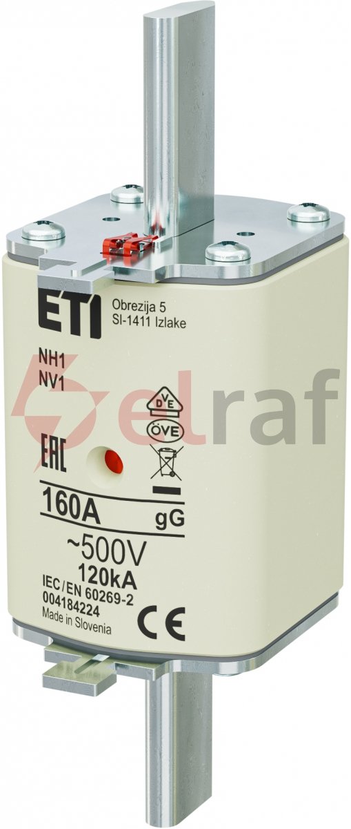 Wkładka bezpiecznikowa NH1 160A gG 500V 004184224