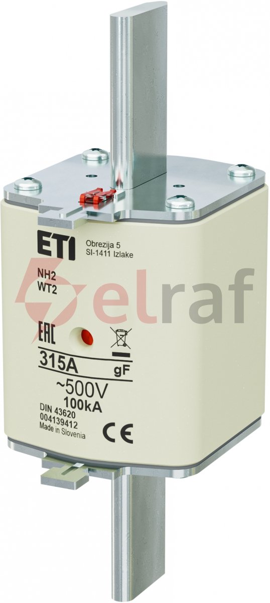 Wkładka bezpiecznikowa NH2 315A gF 500V 004139412