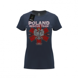 Poland rescue team koszulka damska bawełniana