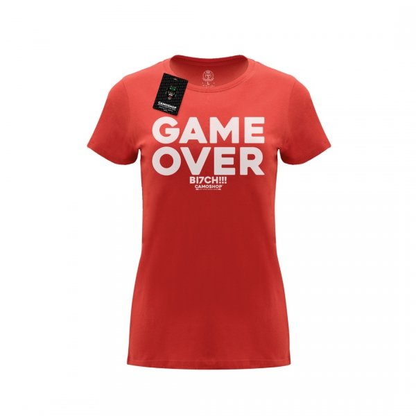 Game over koszulka damska bawełniana