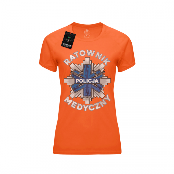 Ratownik medyczny policja koszulka damska termoaktywna