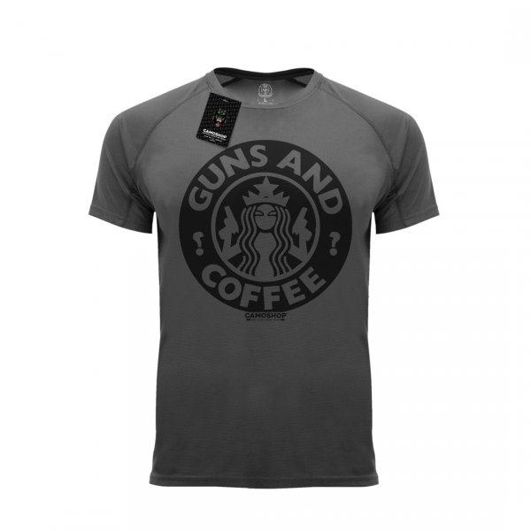 Guns And Coffee koszulka termoaktywna