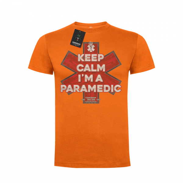 Keep calm I'm a paramedic koszulka bawełniana