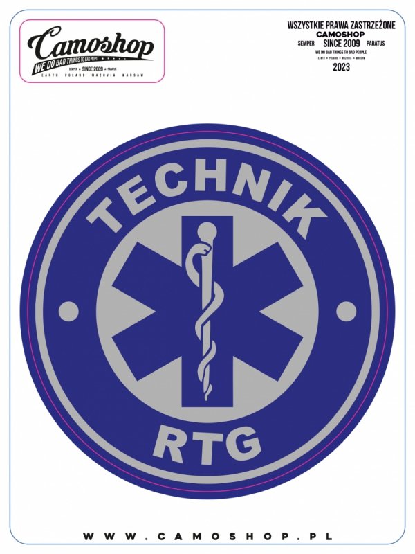 Technik RTG - naklejka