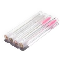 Eyelash brush in a protective tube 