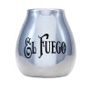 Matero do Yerba Mate ceramiczne srebrne El Fuego - PRZECENA