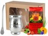 Zestaw Startowy w pudełku Yerba Mate Green + Bombilla + Matero Palo santo