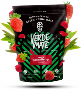 Yerba Mate Green Verde Very Strawberry + Rosa 500g